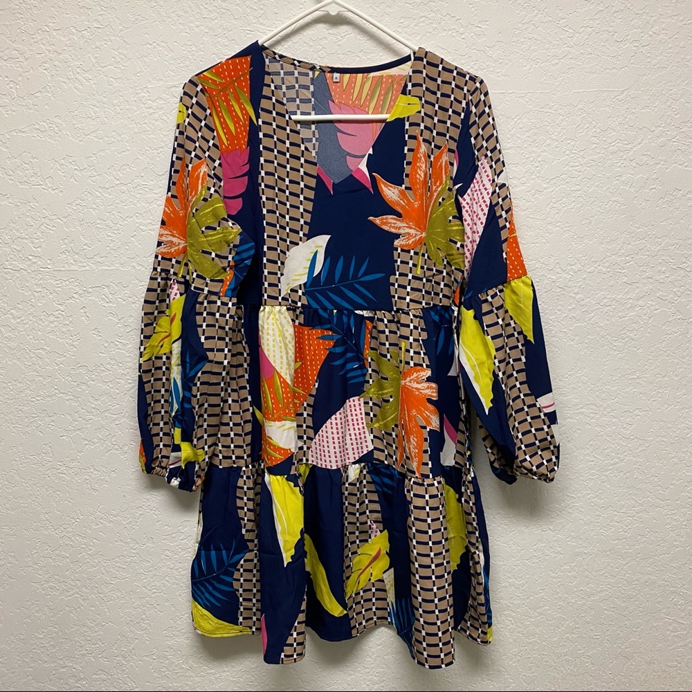 Colorful Print Dress